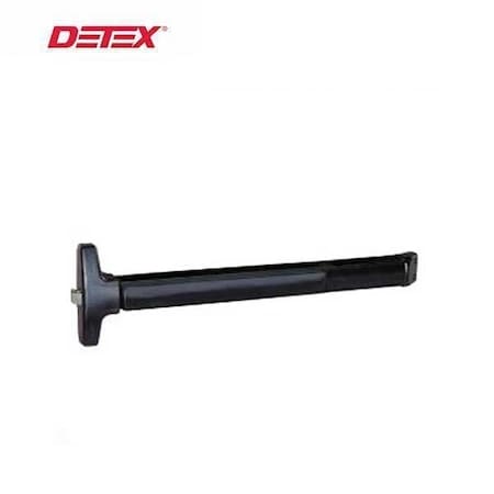 Detex VALUE SERIES V40 RIM, 711 BLACK ANODIZED ALUMINUM, BLACK PUSHPAD, 36" DOOR WIDTH DTX-V40x711